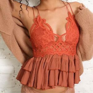 Free People Adelia Cami Winding Roads” Size XS NWT